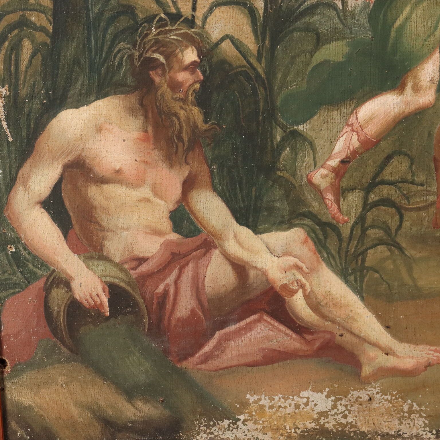 Apollo And Daphne Antique Painting Oil On Canvas XVIII Century photo 4290.0
