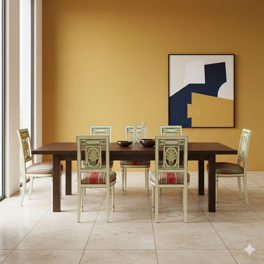 Chairs Neoclassical Style Lacquered Wood XX Century photo furniture