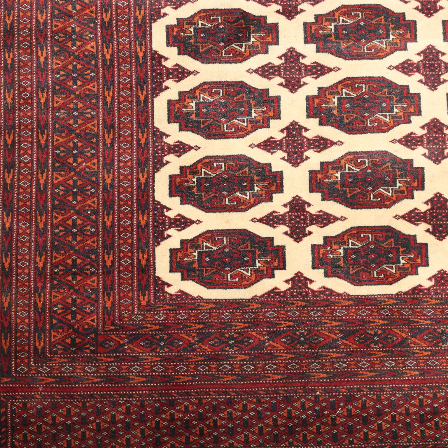 Antique Asian Carpet Cotton Wool Thin Knot 71 X 50 In photo 300.0