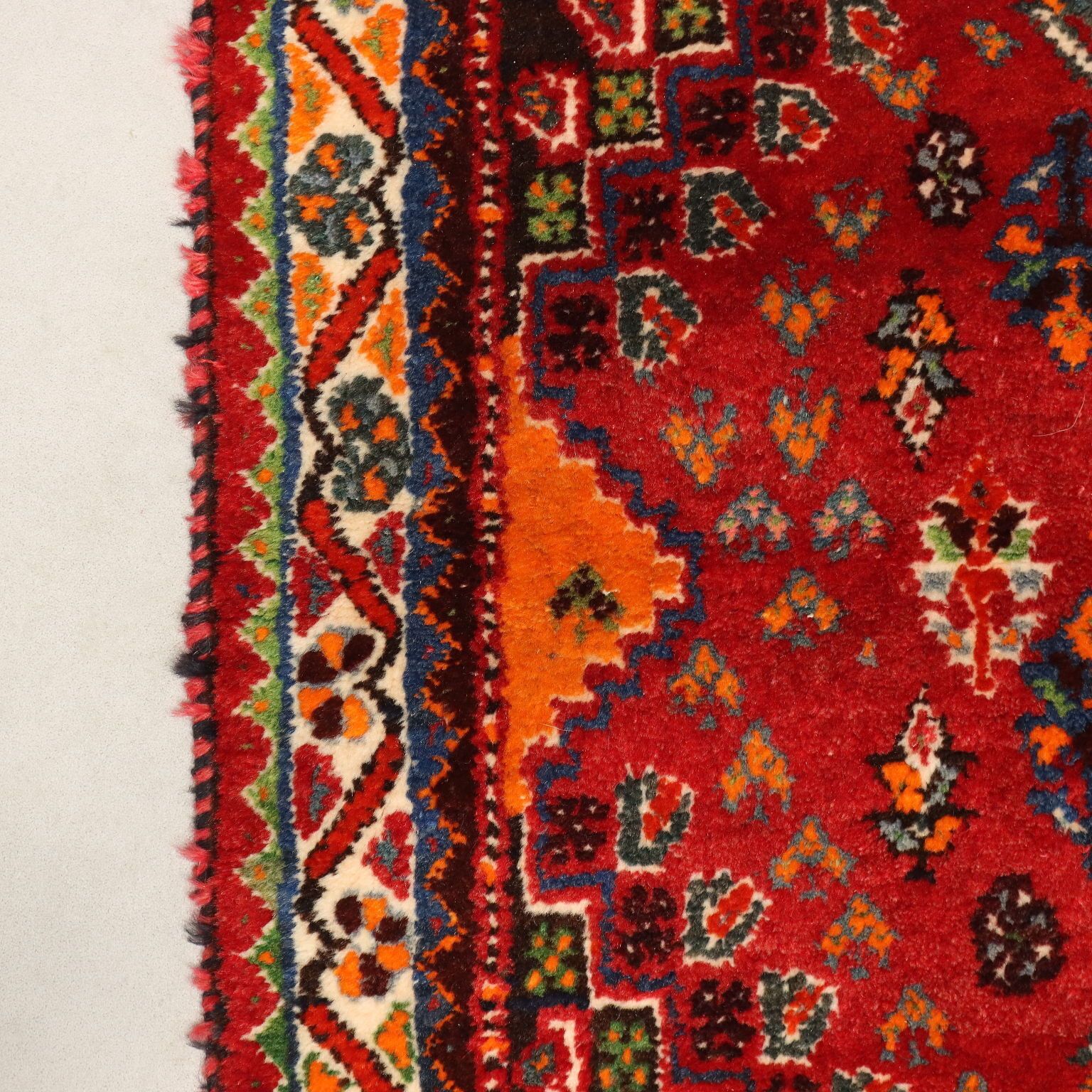 Antique Asian Carpet Wool Heavy Knot Handmade 66 X 47 In photo buy