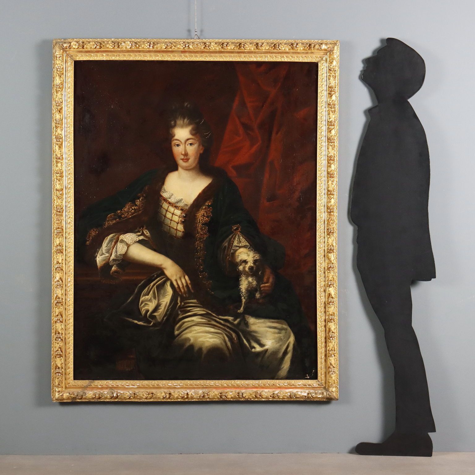 Antique Painting Portrait Of A Noblewoman XVIII Century photo furniture