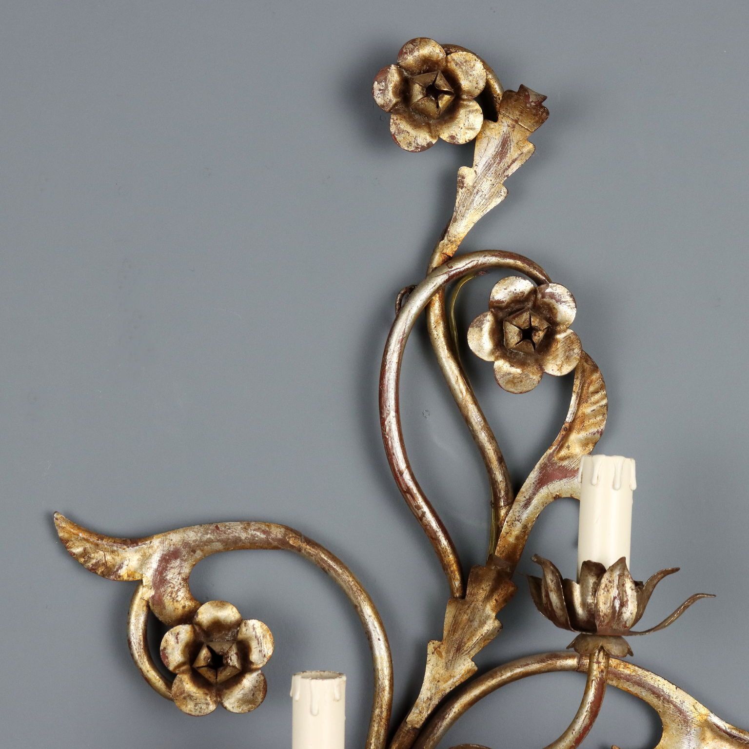 Antique Wall Lamps Iron Metal Italy XIX Century photo for sale
