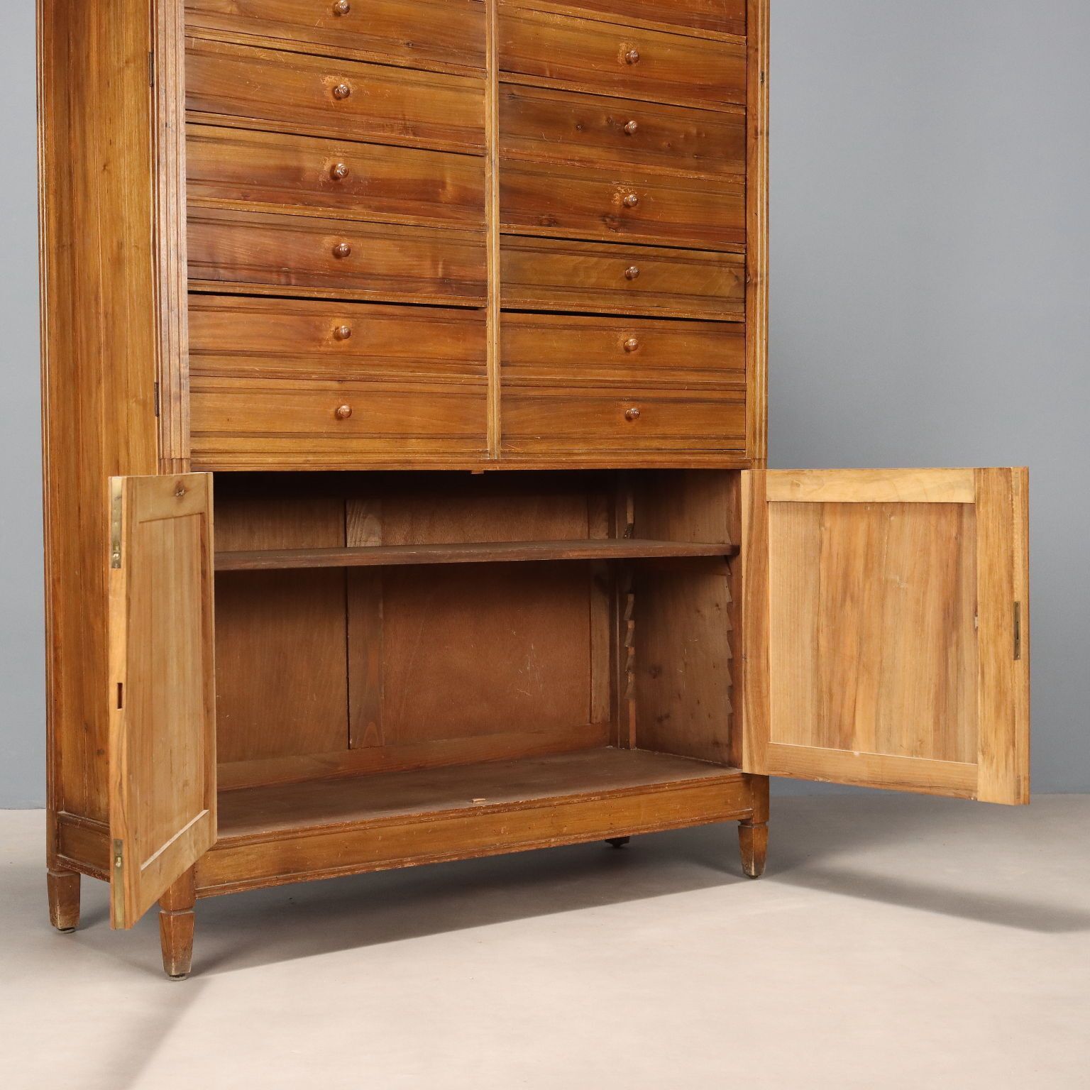 Antique Chest Of Drawers Walnut 18 Drawers Italy XX Century photo Furniture