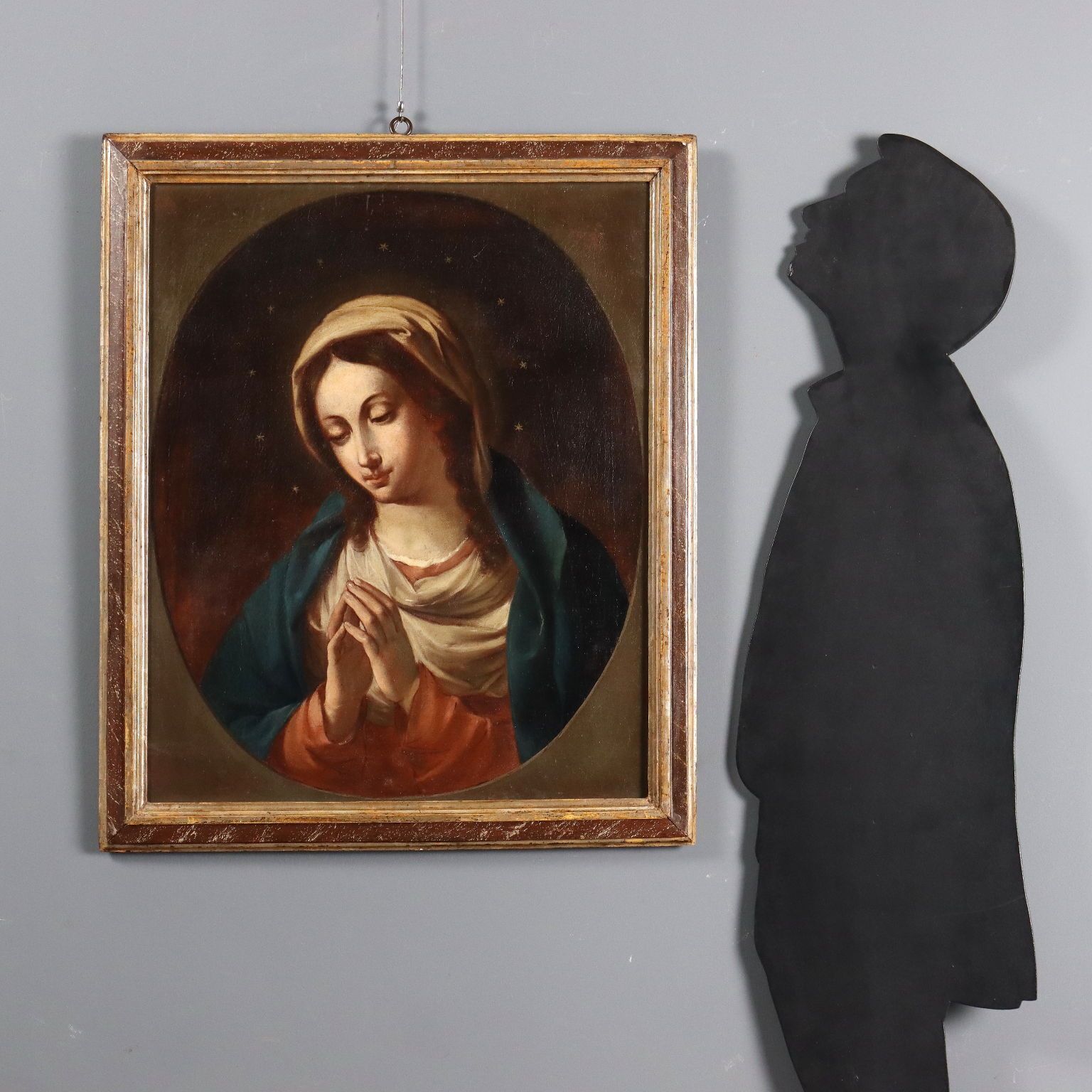 Antique Painting Virgin Mary Copy From Sassoferrato XVIII Century photo furniture