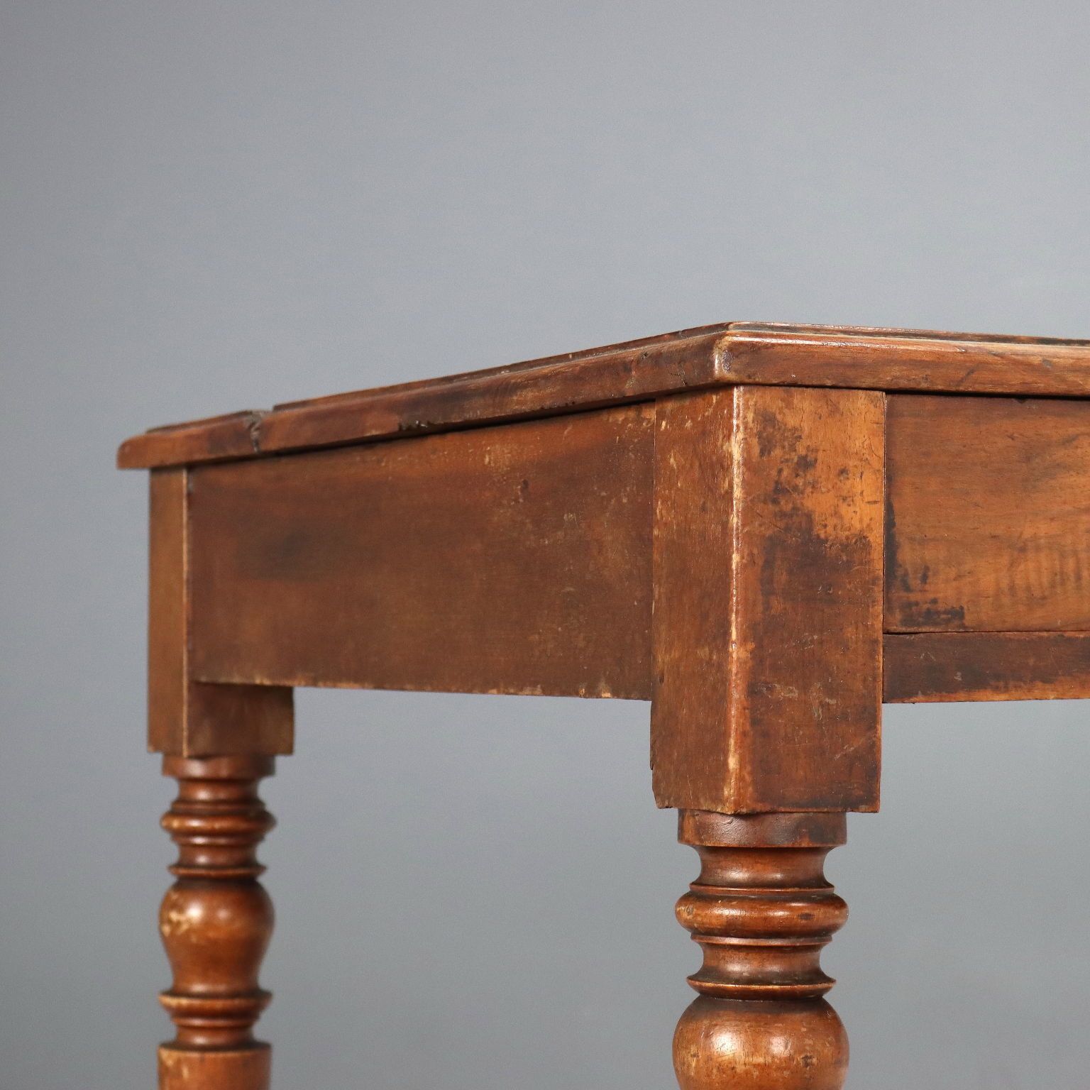 Antique Table Walnut With Drawers France XIX Century photo Furniture