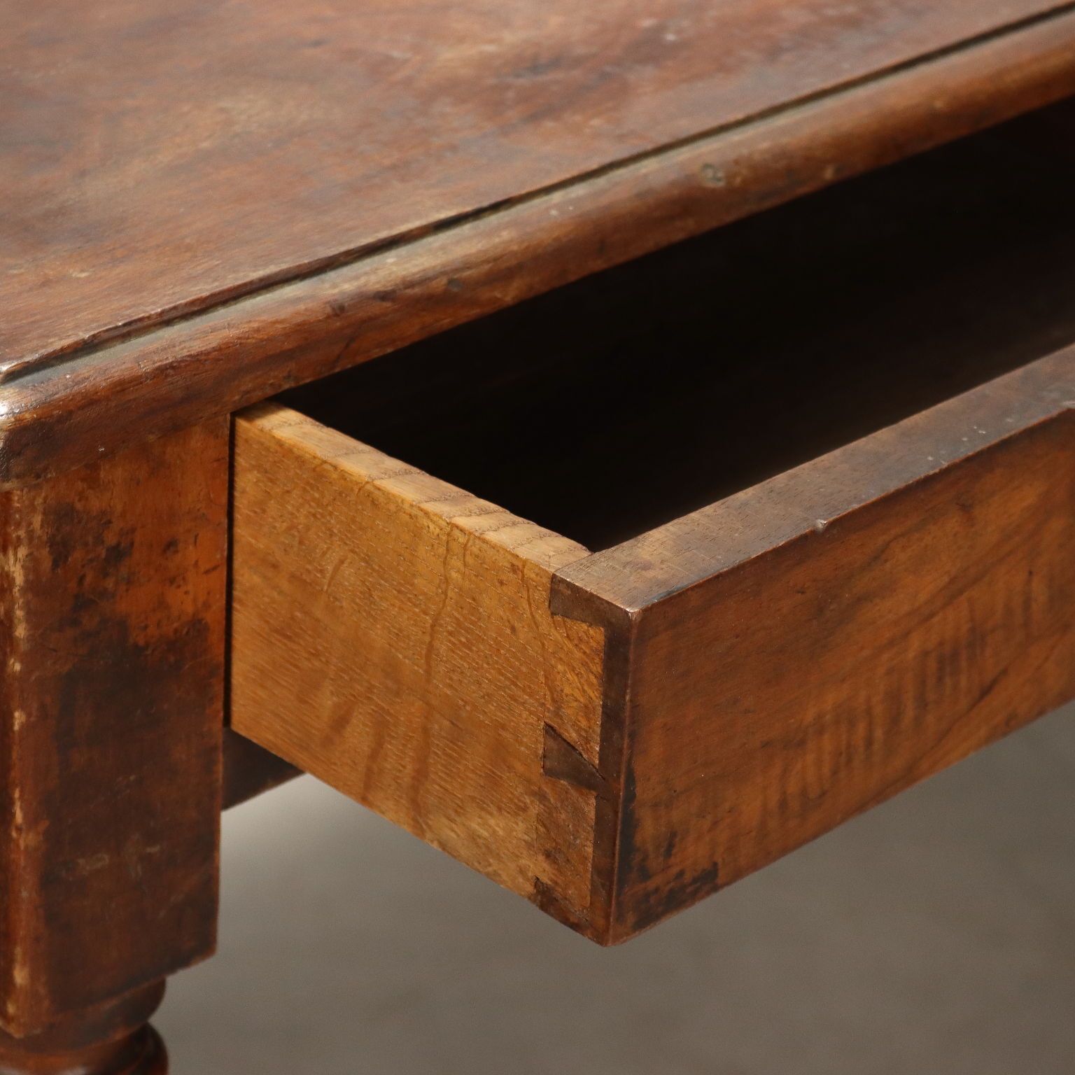 Antique Table Walnut With Drawers France XIX Century photo 1030.0