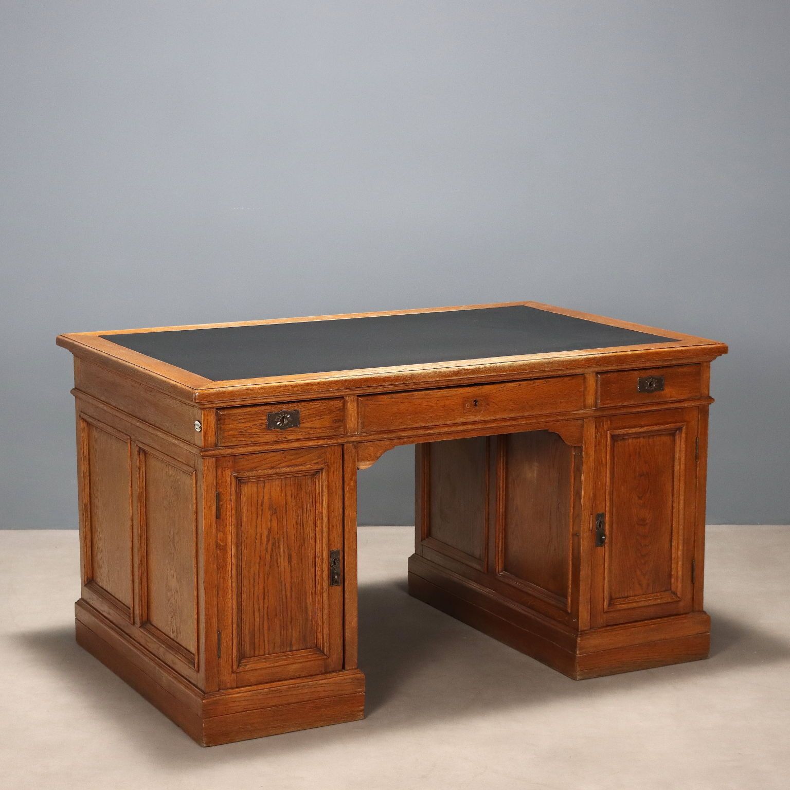 Antique Writing Desk Oak Italy XIX Century