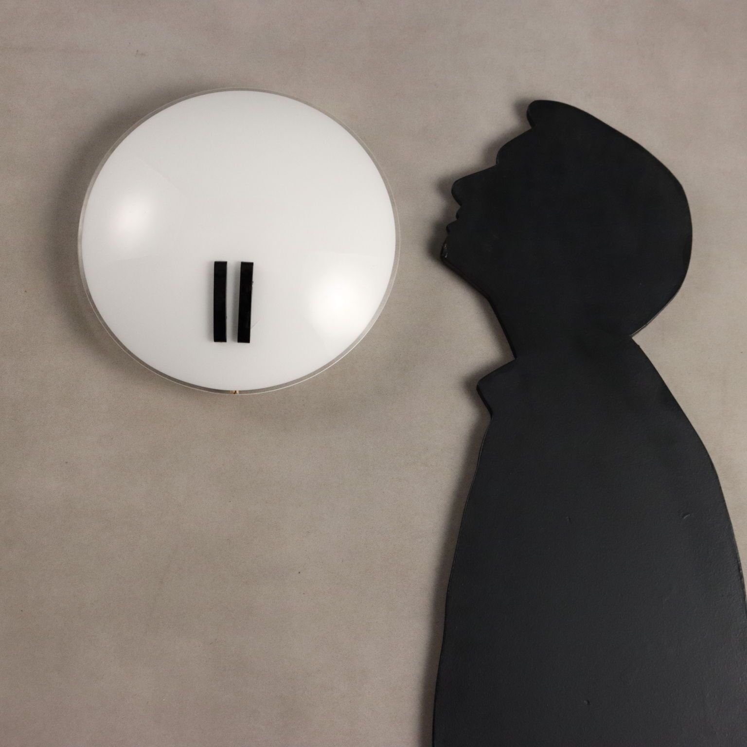 O Luce Perla Lamps Enamelled Aluminium Design B. Gecchelin 1970s photo furniture