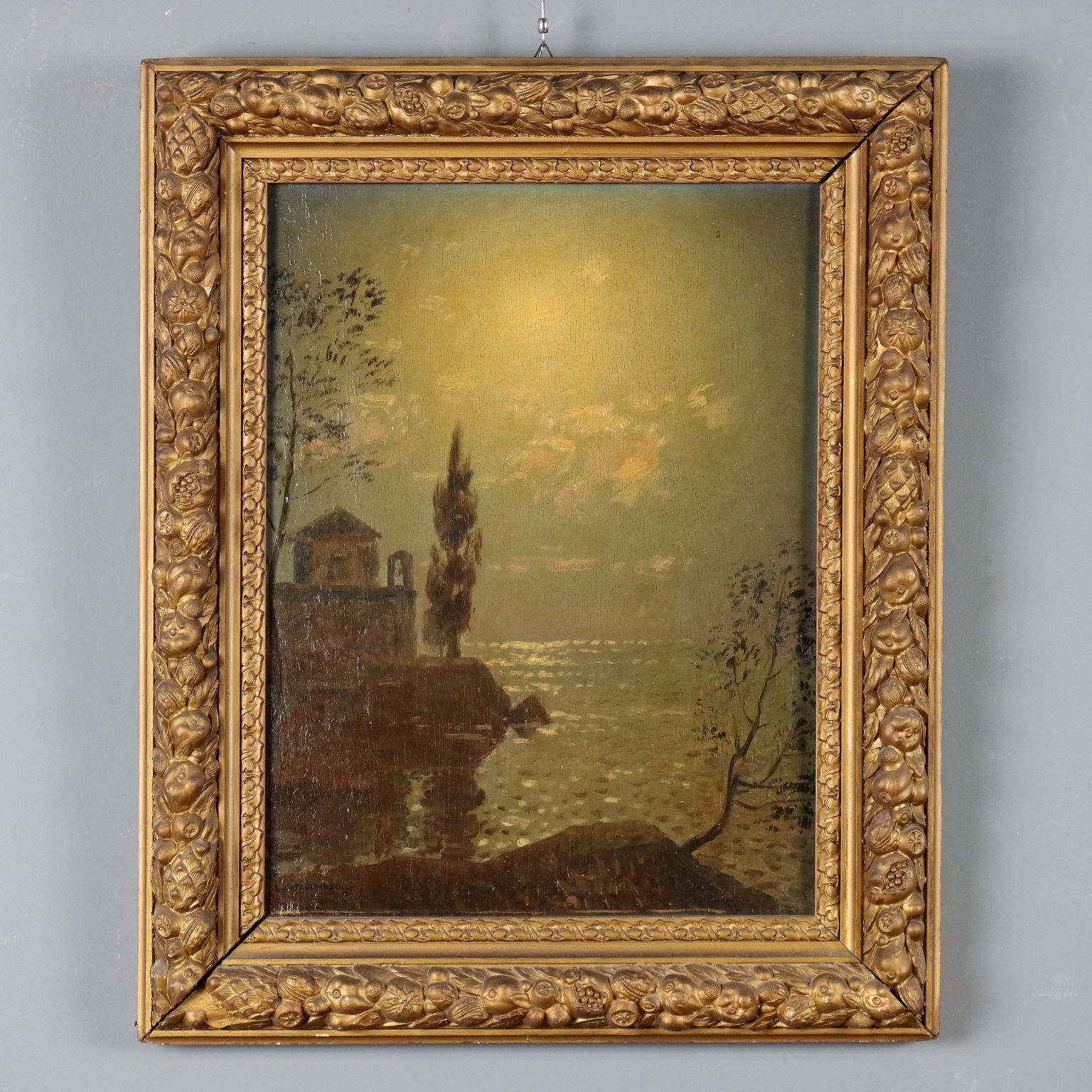 Modern Painting Signed C. Costantino Tagliabue XX Century