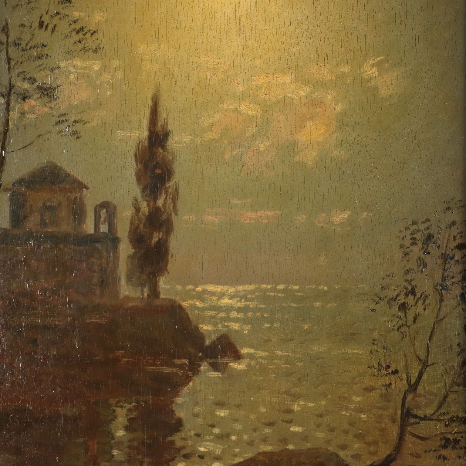 Modern Painting Signed C. Costantino Tagliabue XX Century photo for sale