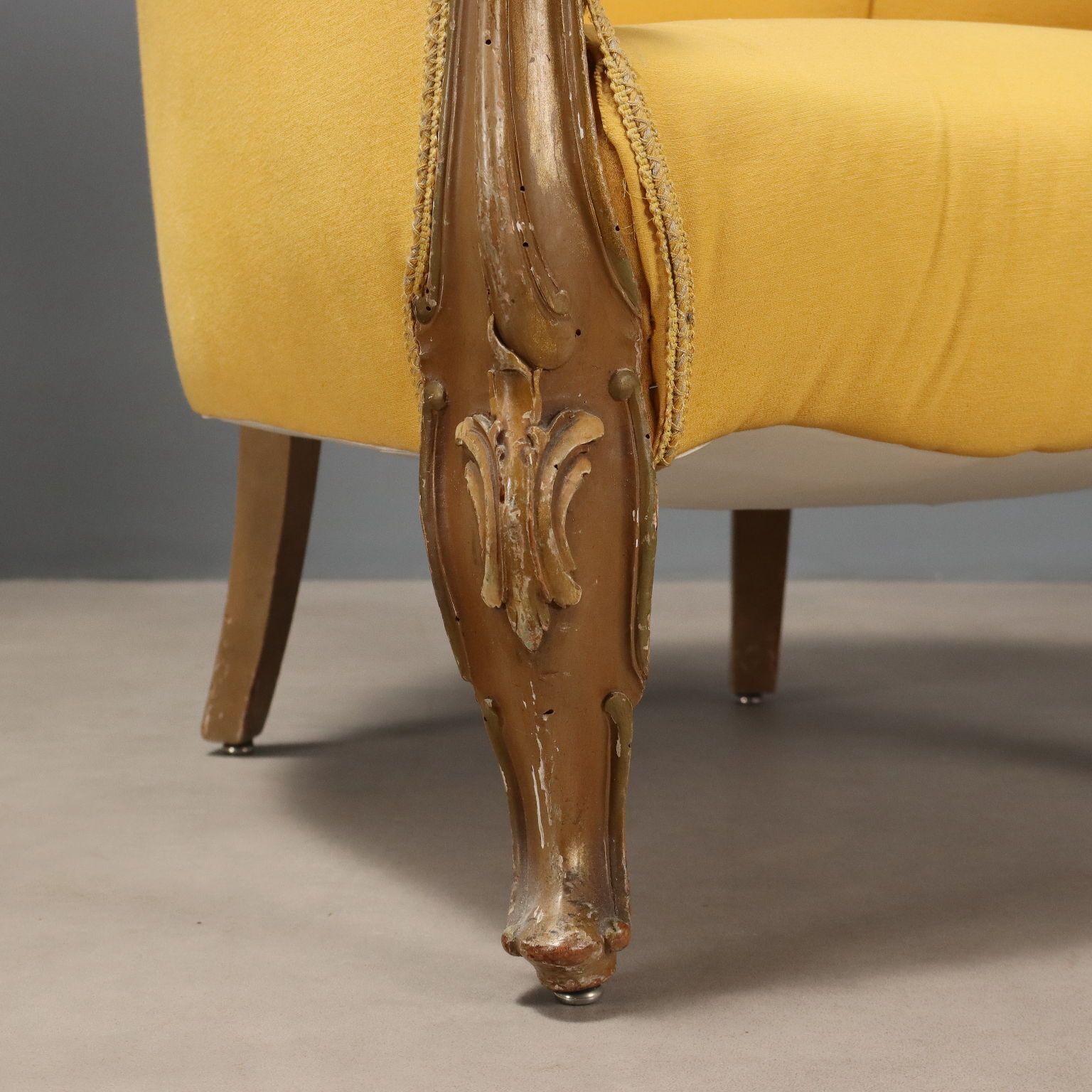 Armchairs Baroque Style Carved Wood XX Century photo vinterior