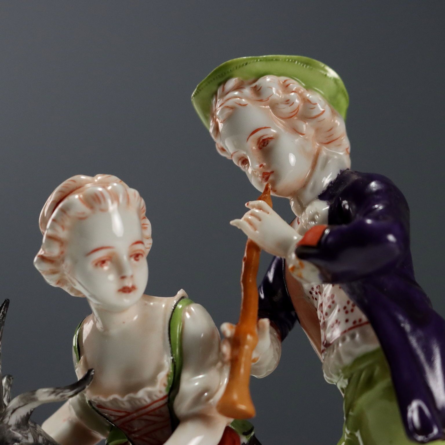 Antique Sculpture Ludwigsburg Porcelain Germany XIX Century photo for sale