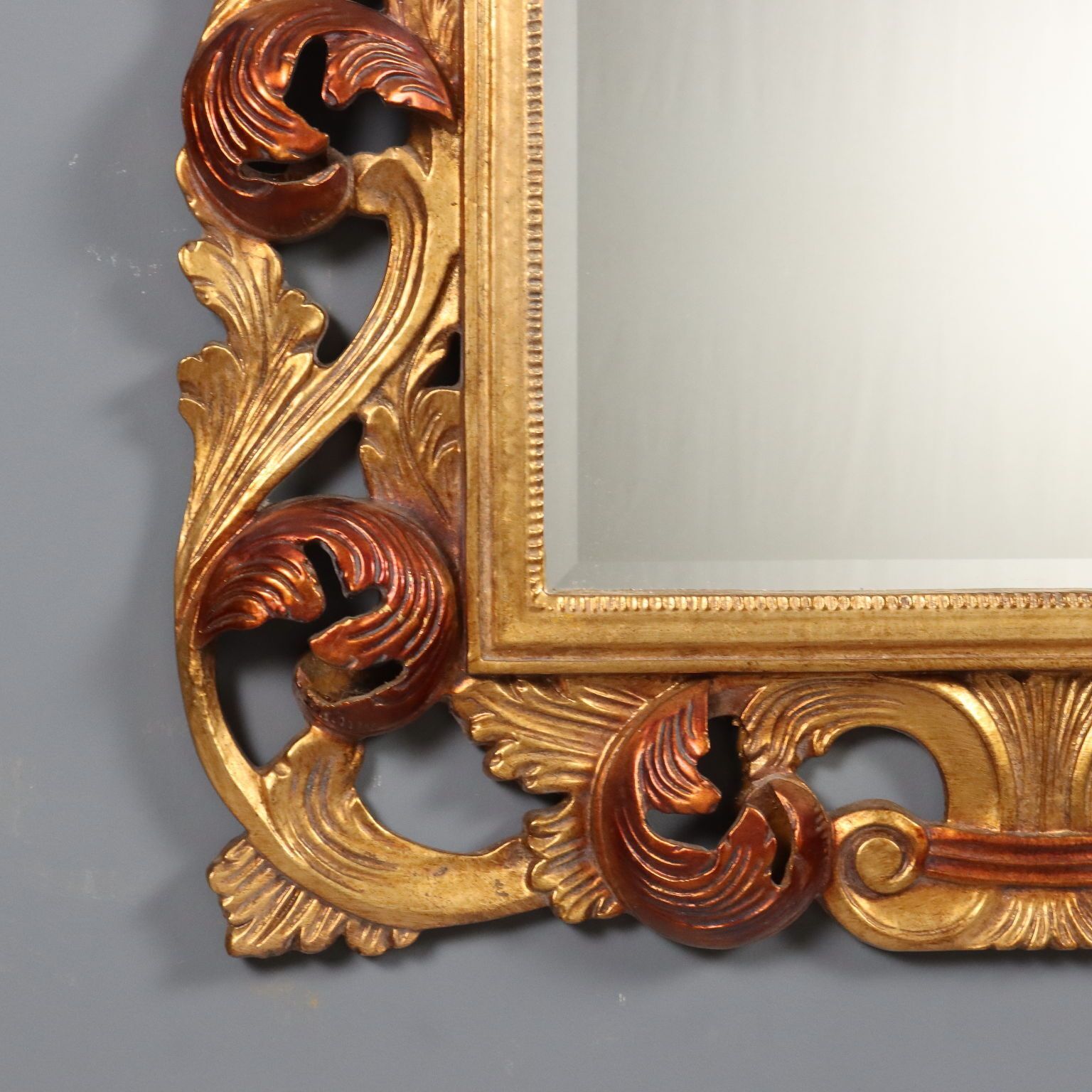 Mirror Baroque Style Carved Wood Italy XX Century photo buy