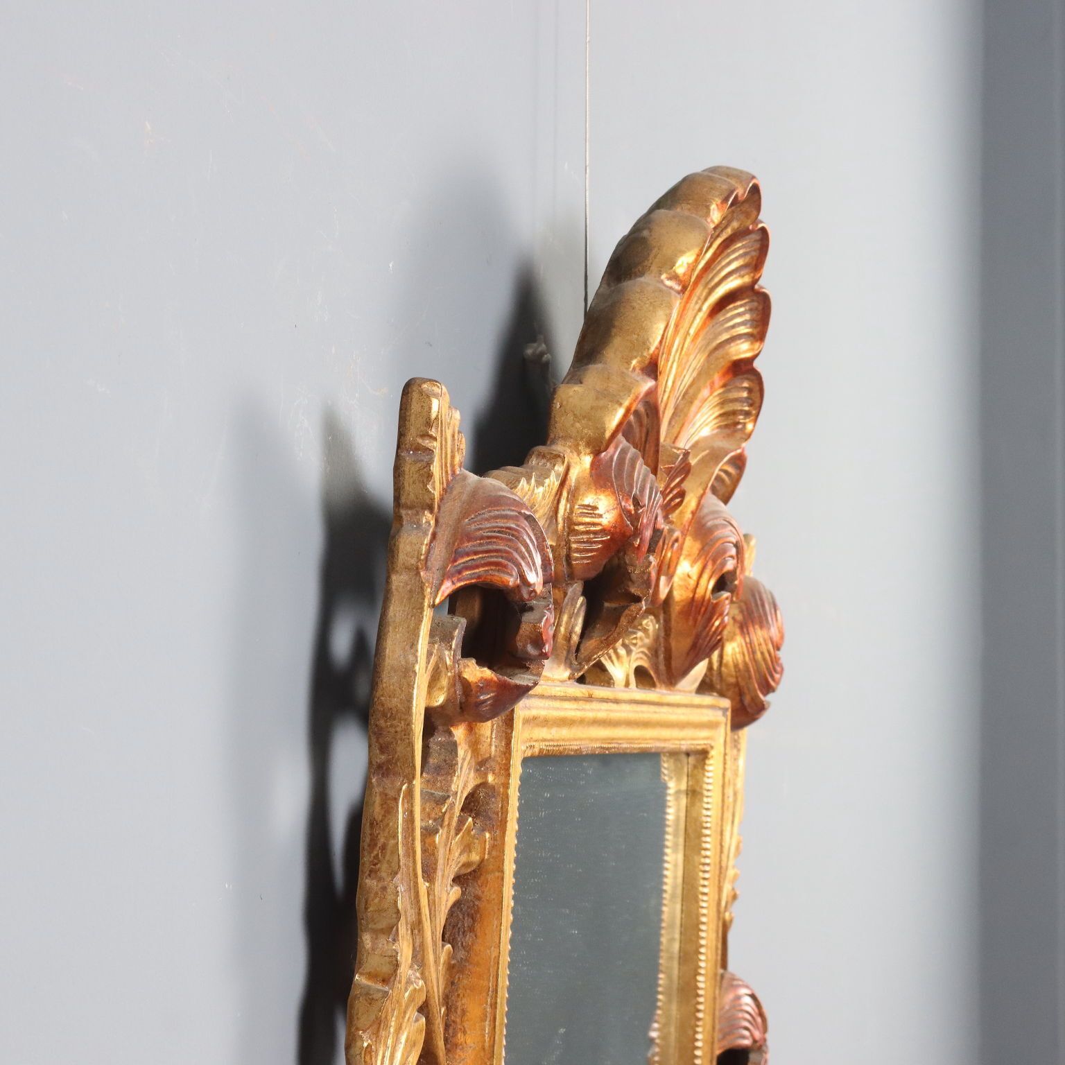 photo furniture Mirror Baroque Style Carved Wood Italy XX Century