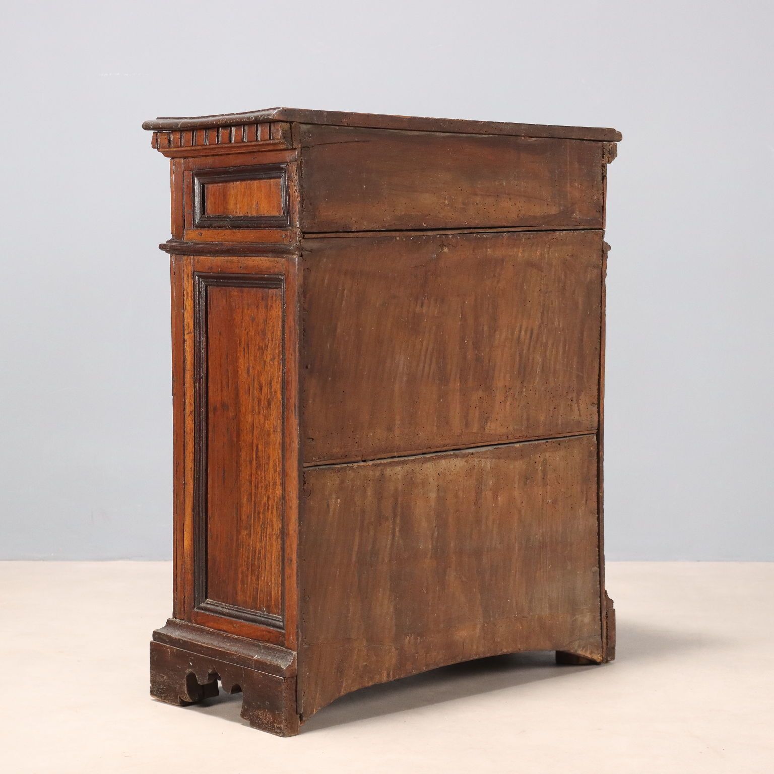 photo for sale Bedside Table Baroque Walnut Drawers Italy XVIII Century