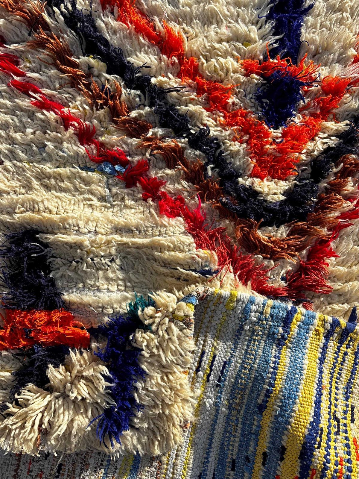 Moroccan Rug For Interior Living Room 95x170 Cm, Berber Hand Made Carpet   Vintage Moroccan Rug   Beni Ourain Rug photo Textiles