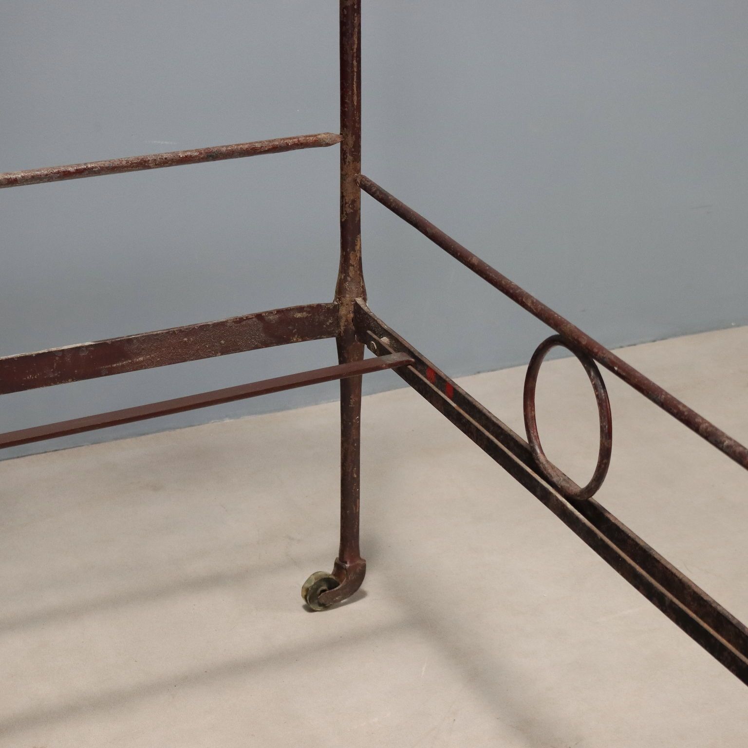 Antique Single Bed Lacquered Painted Iron Italy XIX Century photo buy