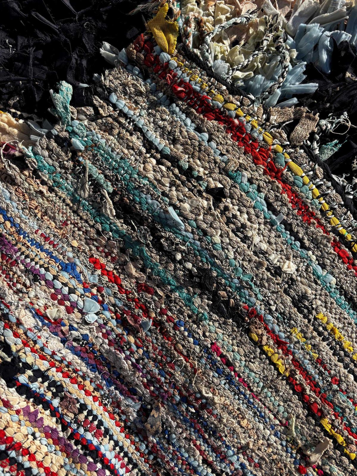 Berber Moroccan Boucherouire Rug 80x200 Cm – Handmade Moroccan Carpet – Vintage Tribal Hallway Rug – One Of A Kind photo Textiles