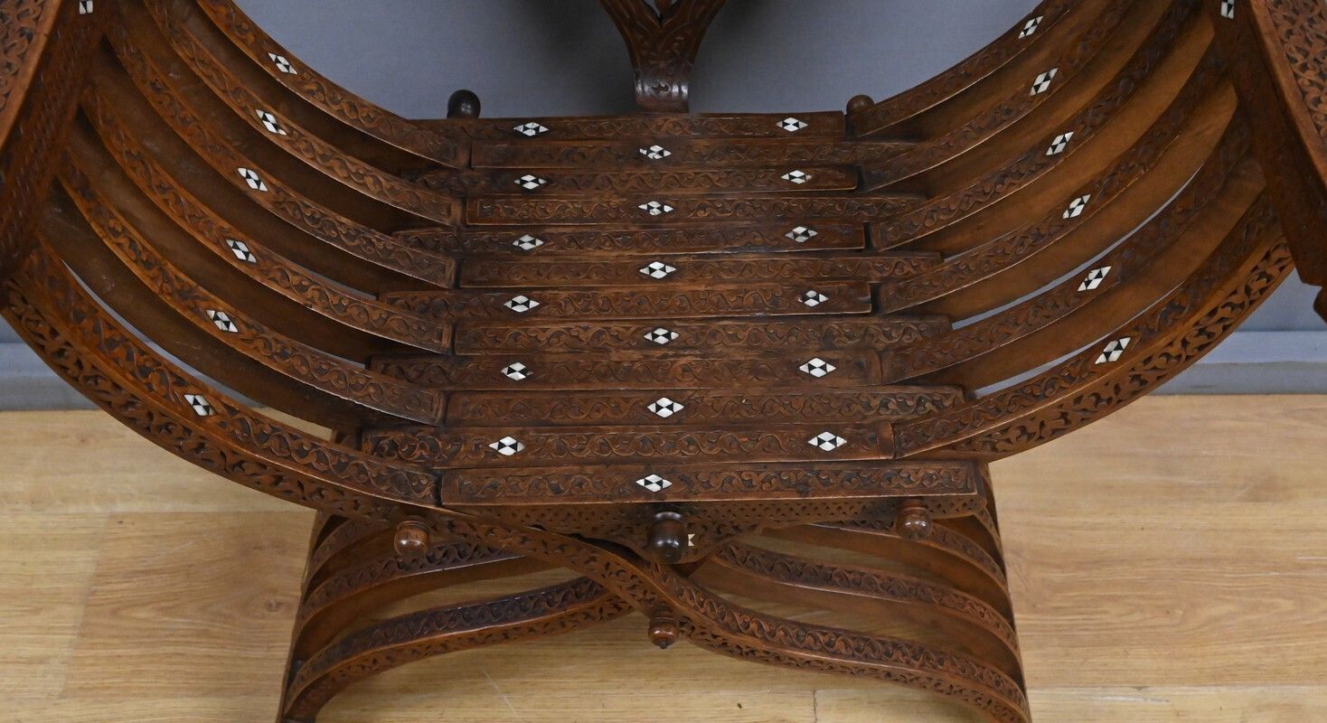 photo buy Syrian Walnut Armchair – Late 19th Century