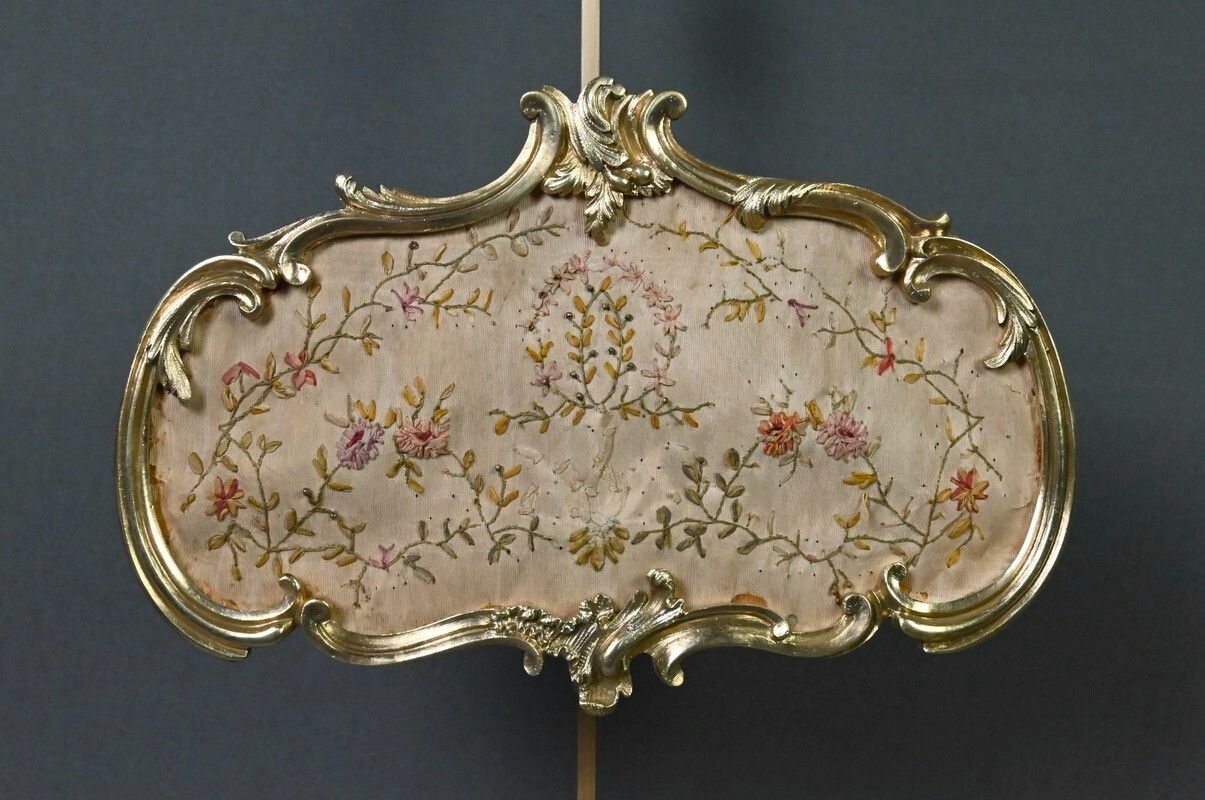 Gilt Bronze Screen Chandelier, Louis XV Style – Mid 19th Century photo buy