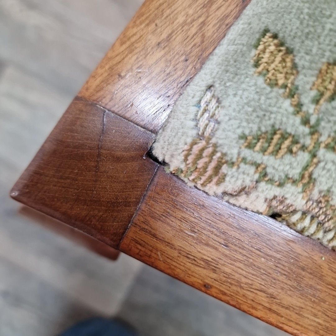 Antique Dining Hall Chair Queen Anne Style Walnut Cabriole Leg Desk Bedroom photo vinterior