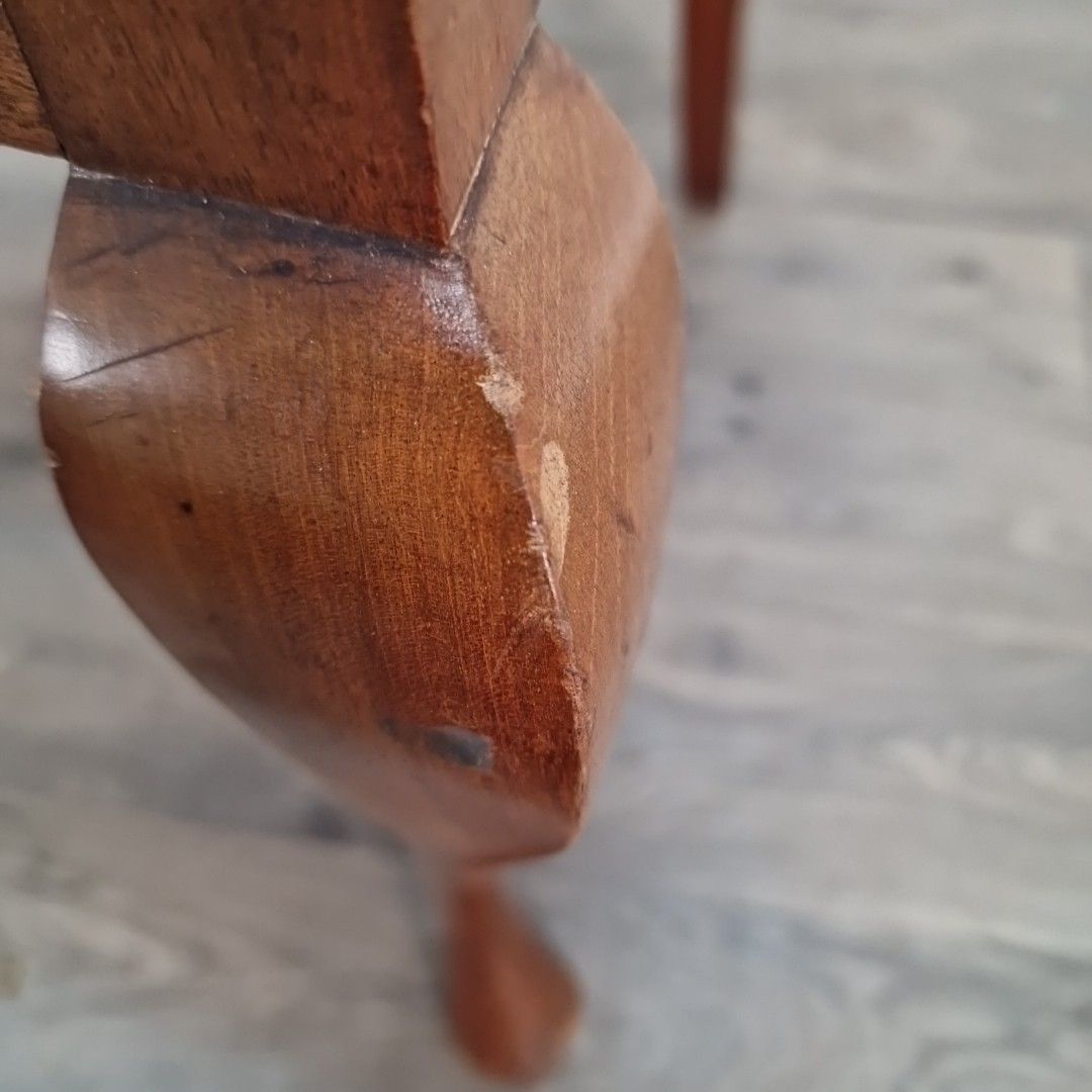 photo for sale Antique Dining Hall Chair Queen Anne Style Walnut Cabriole Leg Desk Bedroom