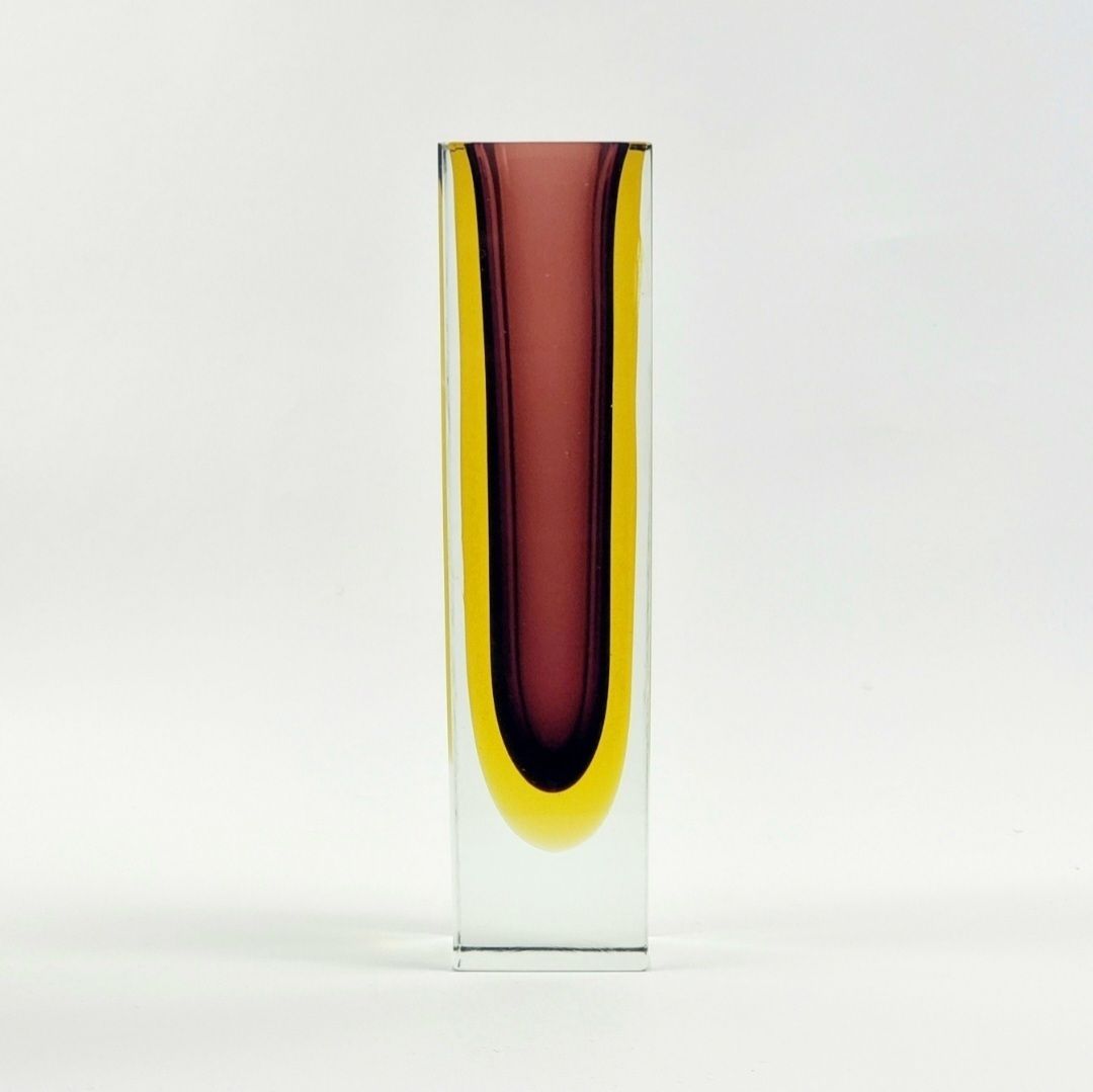 Xxl Mid Century Modern Sommerso Murano Glass Vase By Flavio Poli For Alessandro Mandruzzato, Italy, 1970s photo furniture