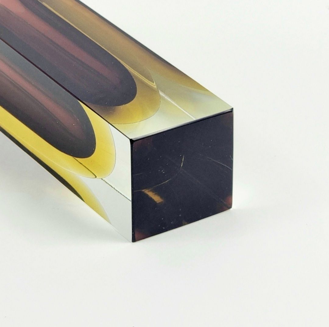 Xxl Mid Century Modern Sommerso Murano Glass Vase By Flavio Poli For Alessandro Mandruzzato, Italy, 1970s photo vinterior