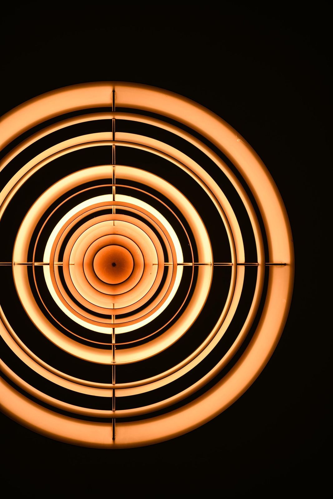 Ceiling Lamp Langelinie In Copper And Lacquer By Poul Henningsen 1950s photo vinterior
