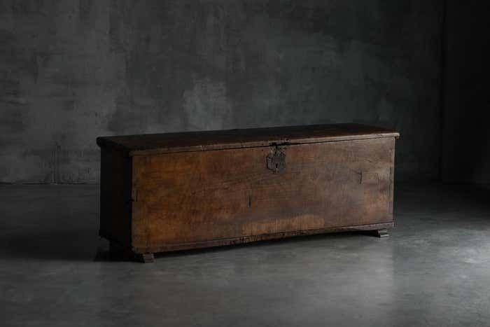 Antique Wooden Storage Chest, France, Late 18th Century photo furniture