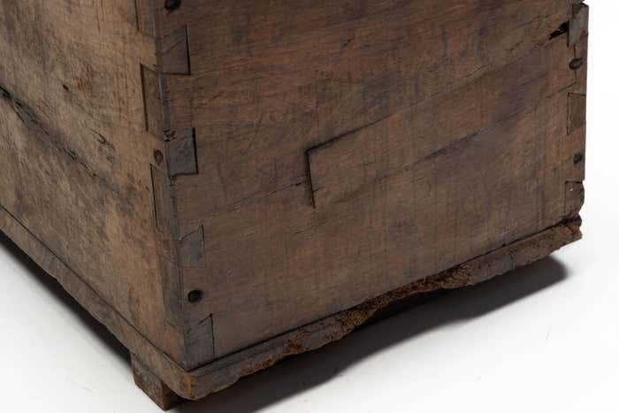 photo vinterior Antique Wooden Storage Chest, France, Late 18th Century