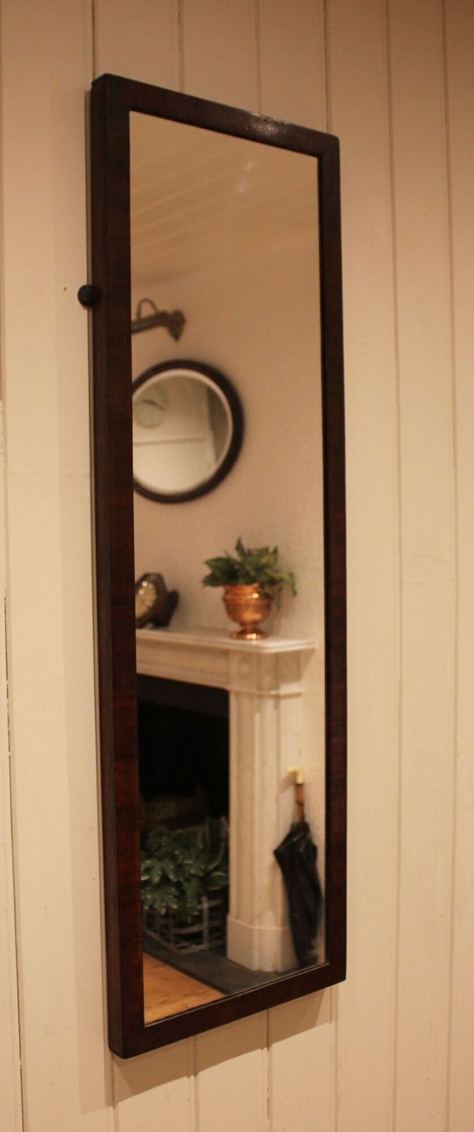 Mahogany Framed Full Length Wall Mirror