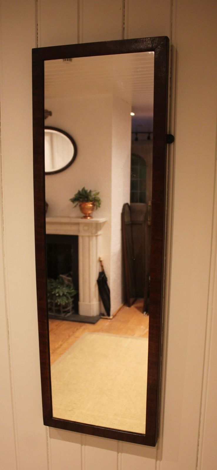 Mahogany Framed Full Length Wall Mirror photo 225.0