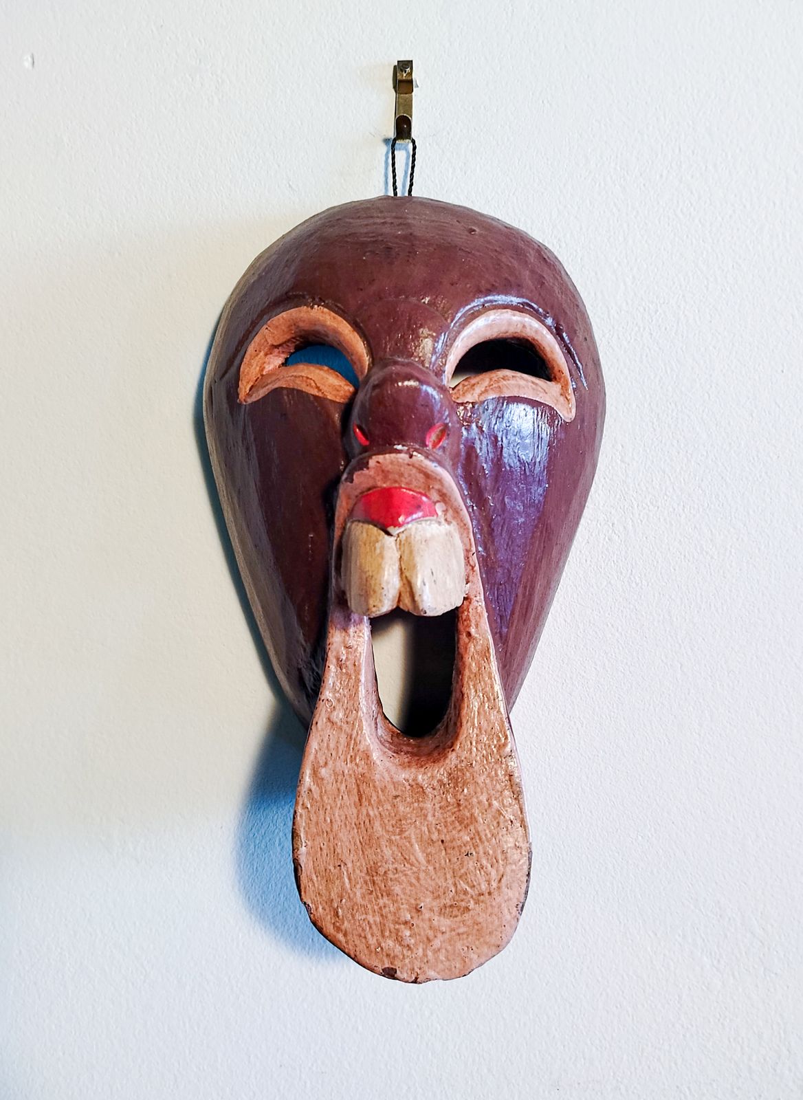 West African Mask Hand Carved Hardwood, C.1950–1970