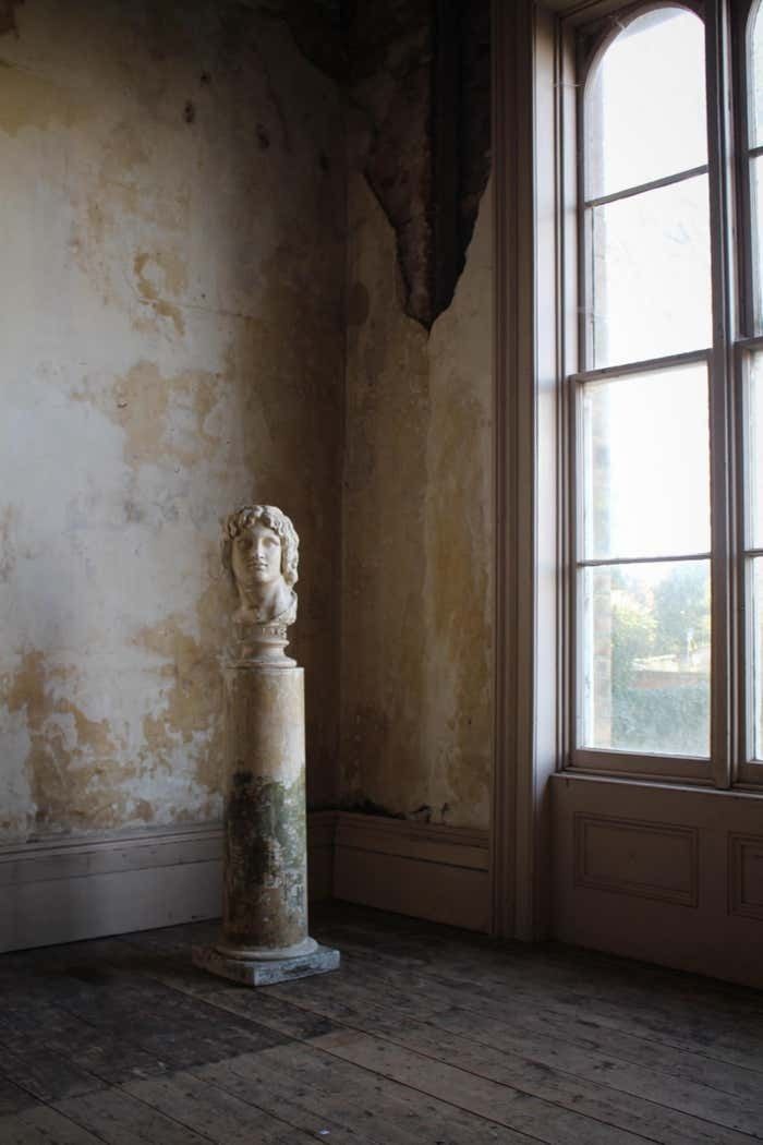 Art 19th C Plaster Bust Of Alexander The Great And Plinth Domenico Brucciani photo