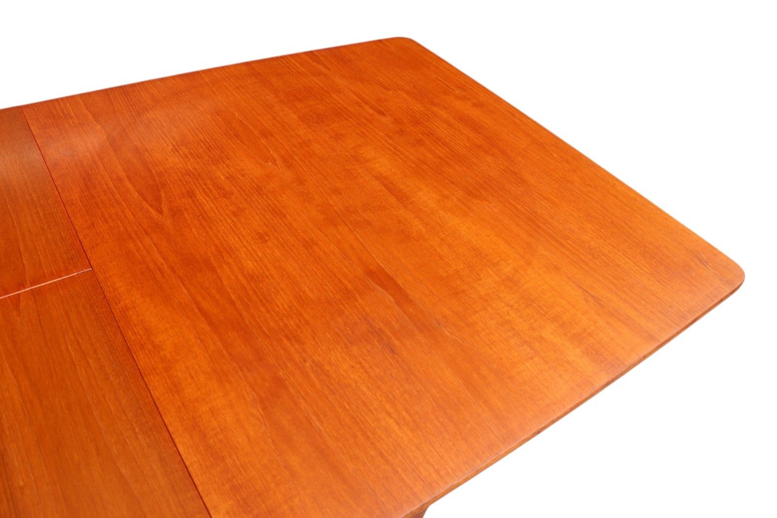 Mid Century McIntosh Teak Double Butterfly Leaf Large Extending Dining Table photo vintage