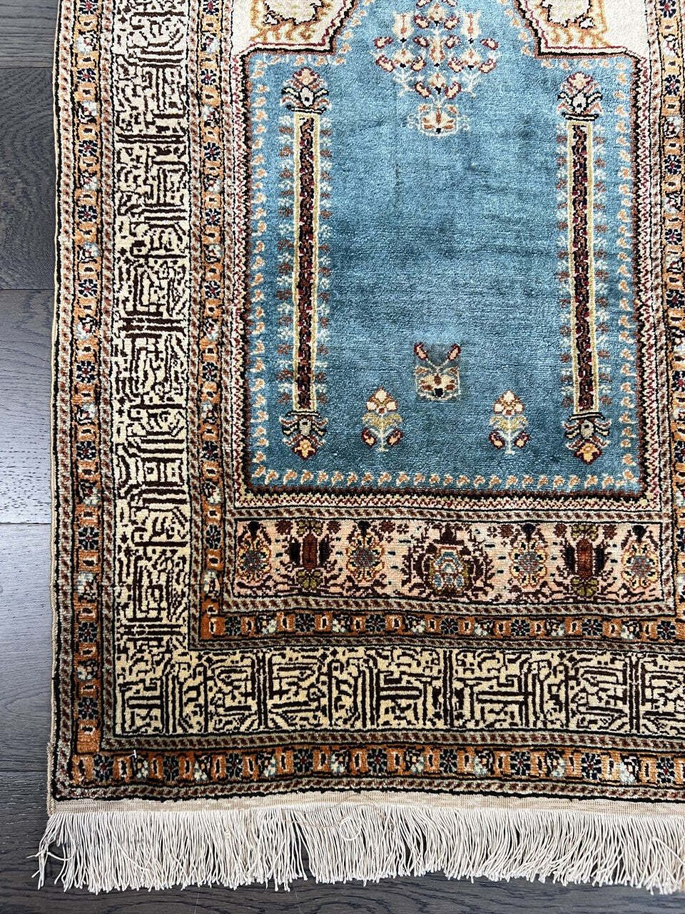 Vintage Turkish Kaisary Prayer Rug, 97 × 57 Cm, Circa 1940