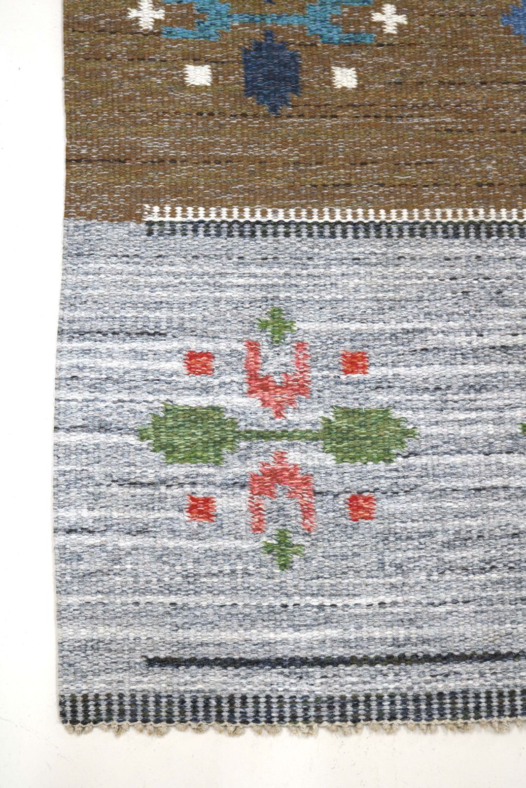 Vintage Swedish Kilim Rug, 205x87 Cm (Circa 1950s–1960s)