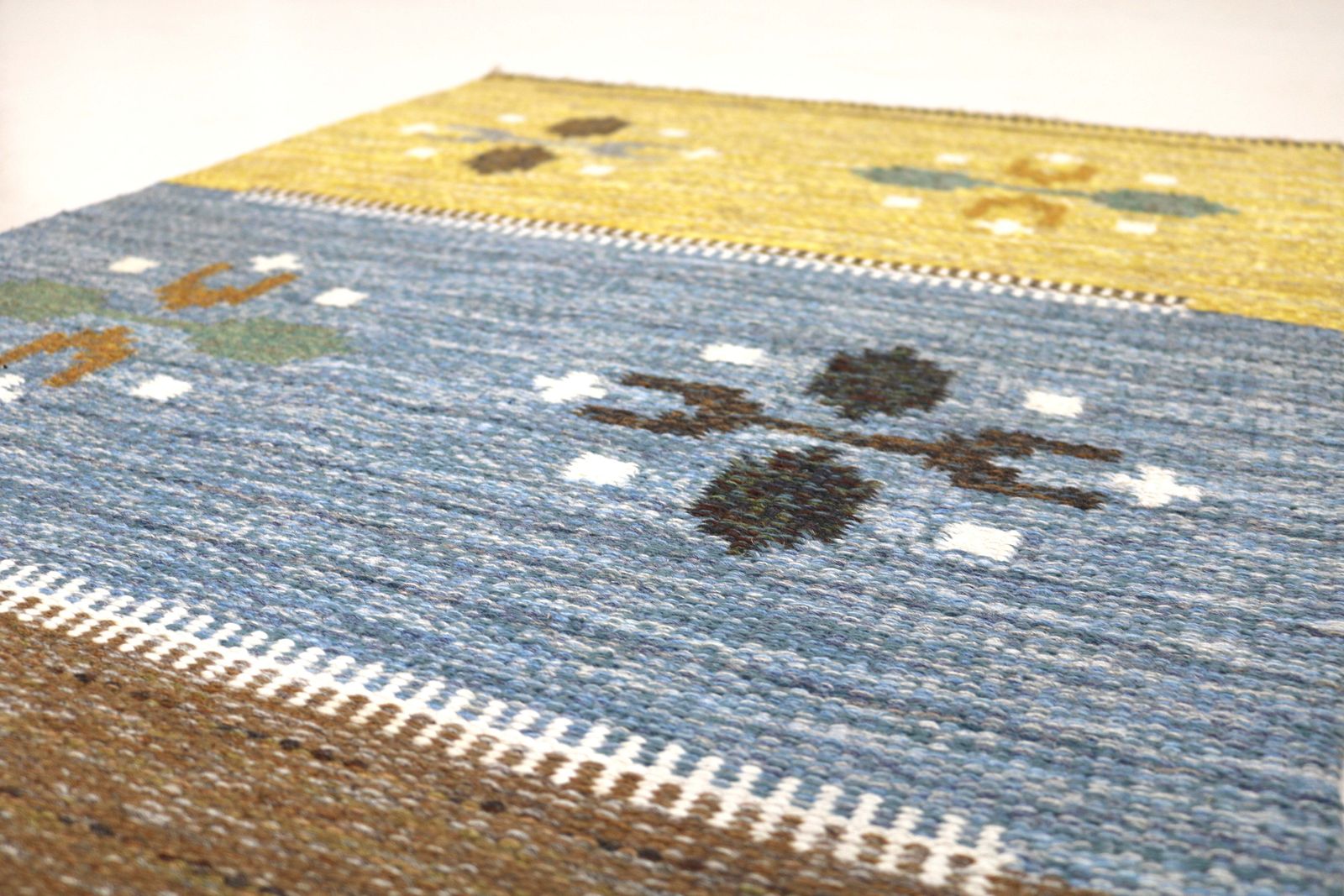 Vintage Swedish Kilim Rug, 205x87 Cm (Circa 1950s–1960s) photo vinterior