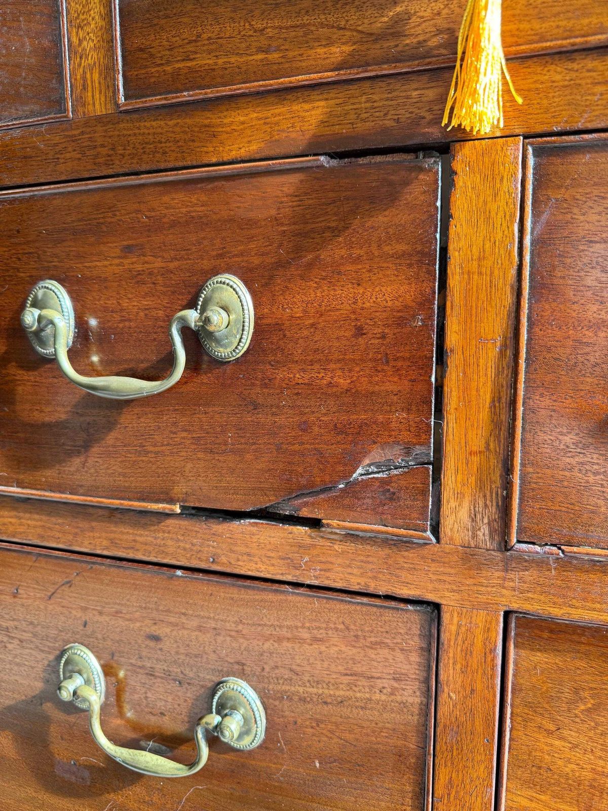 Antique George III Large Chest Of Drawers With Storage Chest Blanket Box On Top photo for sale