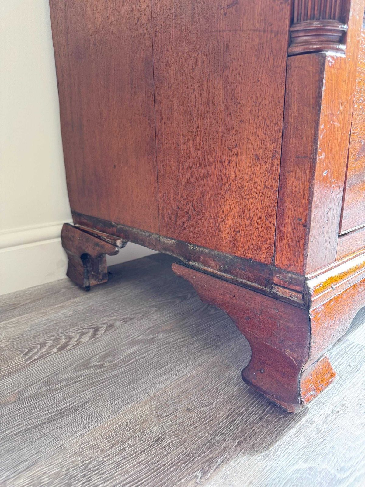Antique George III Large Chest Of Drawers With Storage Chest Blanket Box On Top photo 1295.0
