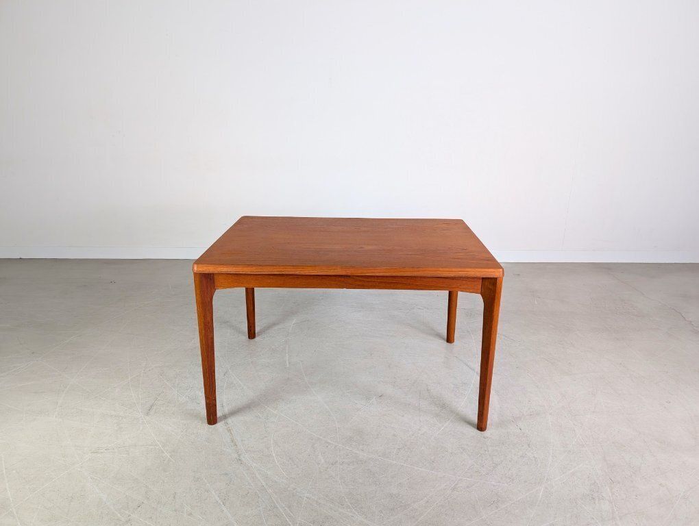Henning Kjærnulf Midcentury Extendable Dining Table Vejle Stole Teak photo furniture