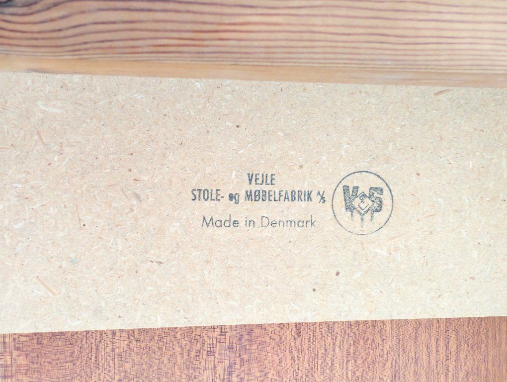 photo for sale Henning Kjærnulf Midcentury Extendable Dining Table Vejle Stole Teak