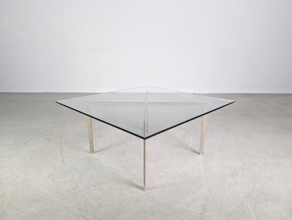 Original Barcelona Coffee Table Knoll International Mies Van Der Rohe photo Furniture