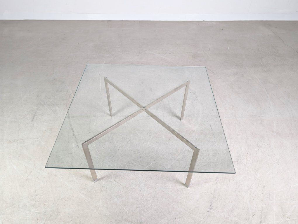 Original Barcelona Coffee Table Knoll International Mies Van Der Rohe photo 1233.0