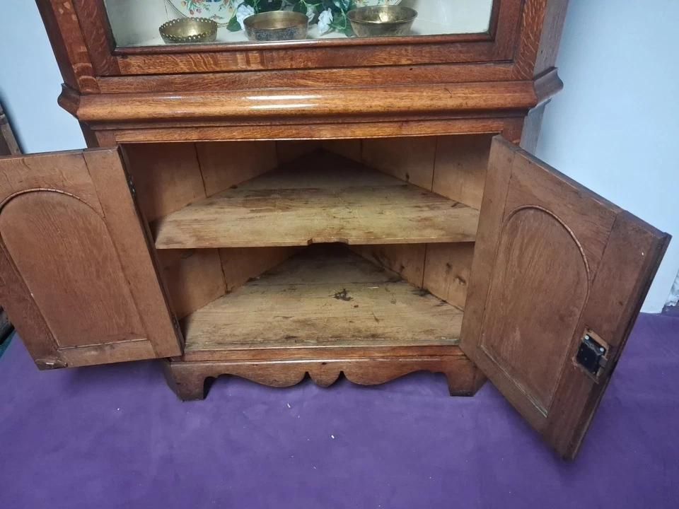 Antique Victorian Mahogany Corner Unit photo for sale