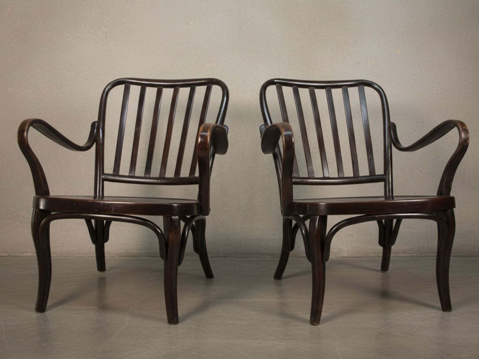 Paar Fauteuils Nr. 752 Van Josef Frank Voor Thonet, Jaren 1930