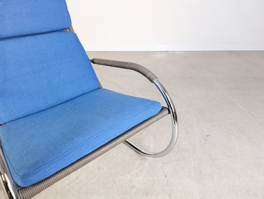 Original Tecta D35 1 Armchair, Cantilever Design, Grey Wicker, Armrests photo vintage