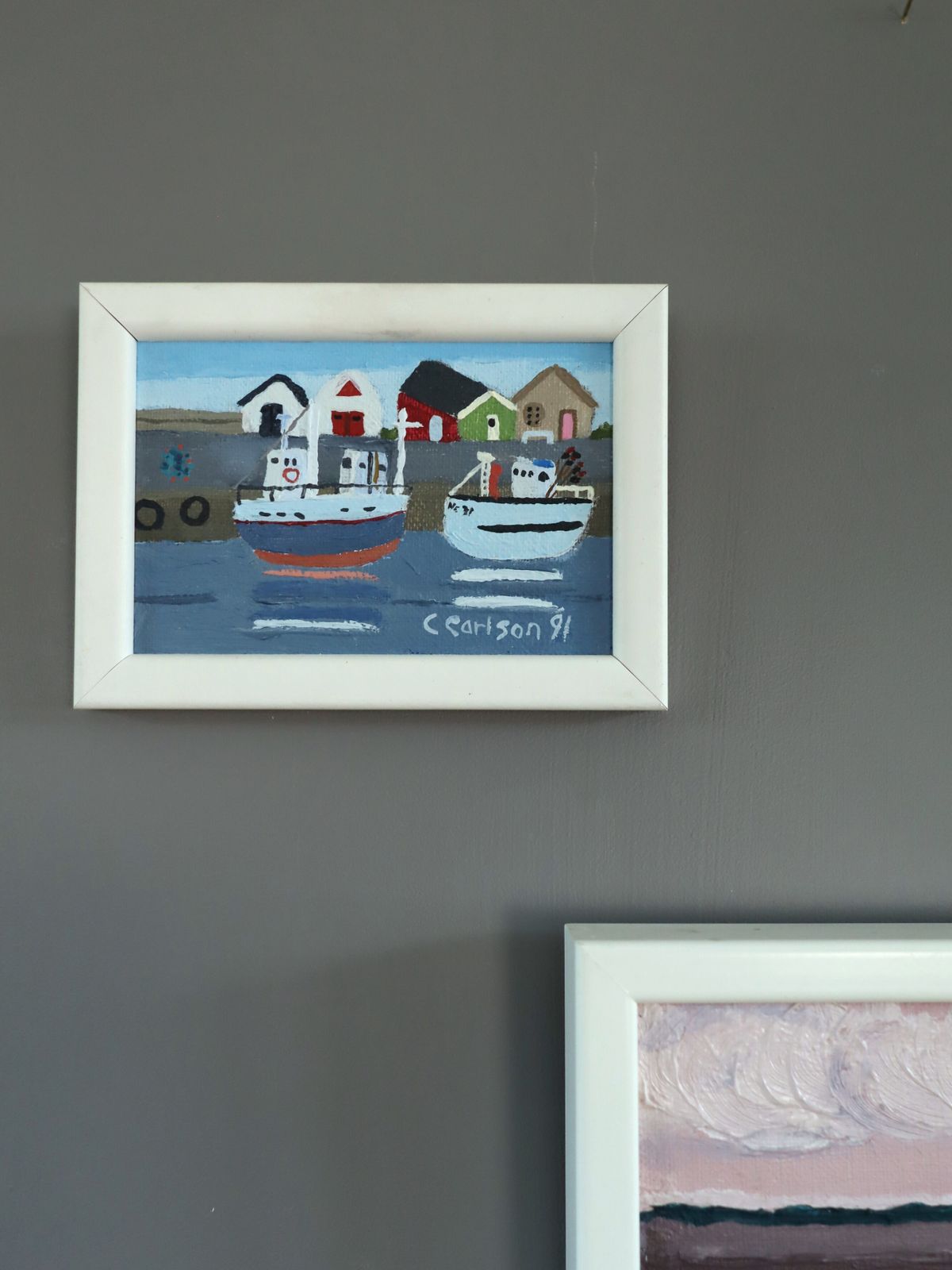 Set Of 4 Paintings  Oil Painting photo furniture