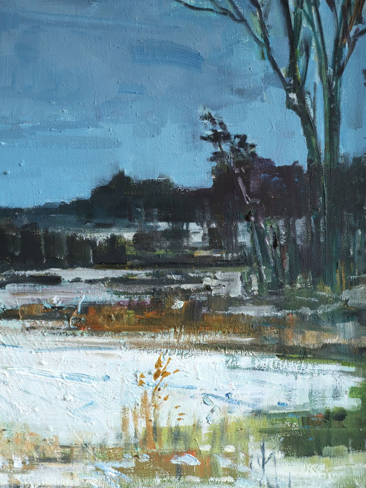photo furniture Winter Light  Oil Painting, Mid 20th Century
